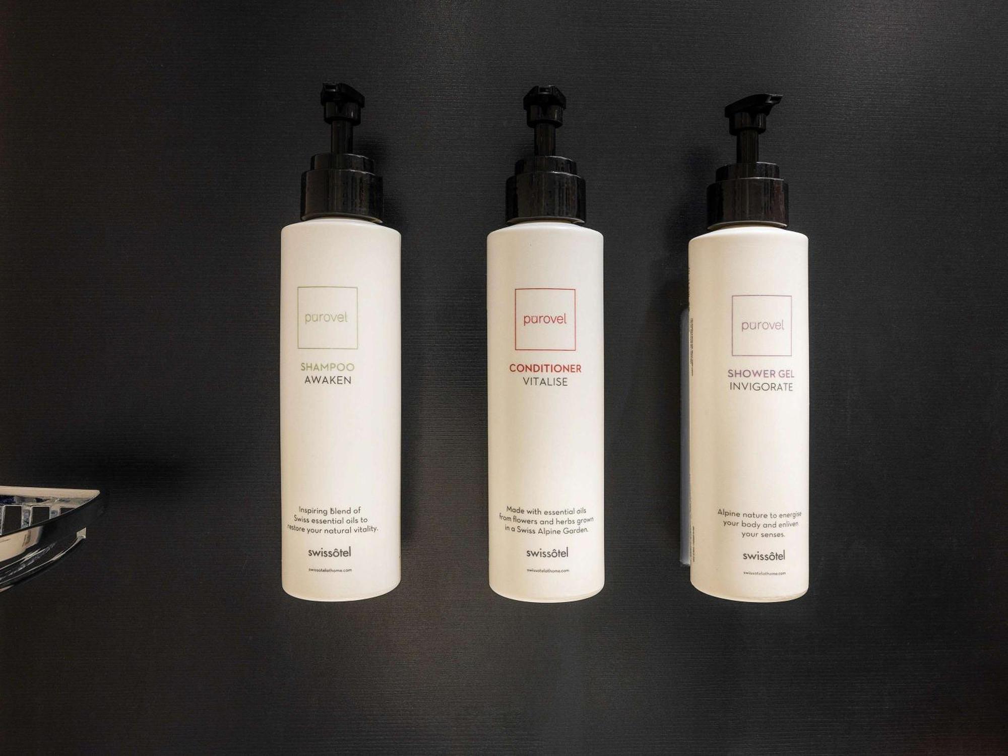 Swissotel Nankai Ósaka Exteriér fotografie Shampoo, conditioner and body wash